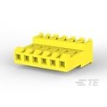 Te Connectivity Headers & Wire Housings Feed Thru Wo Tab 6P L.R. Yellow 20 Awg 3-640600-6